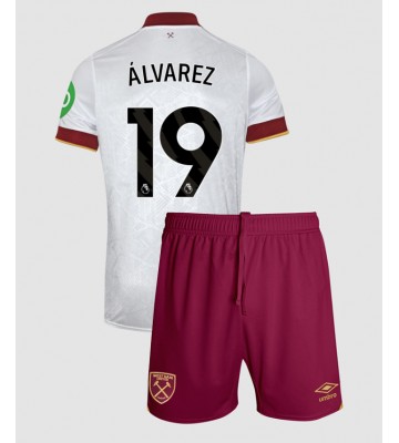 West Ham United Edson Alvarez #19 Tercera Equipación Niños 2024-25 Manga Corta (+ Pantalones cortos)